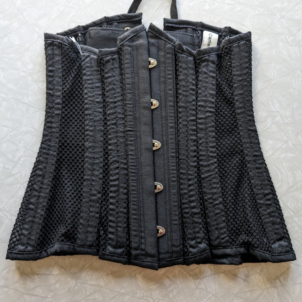 Mesh underbust corset waist trainer